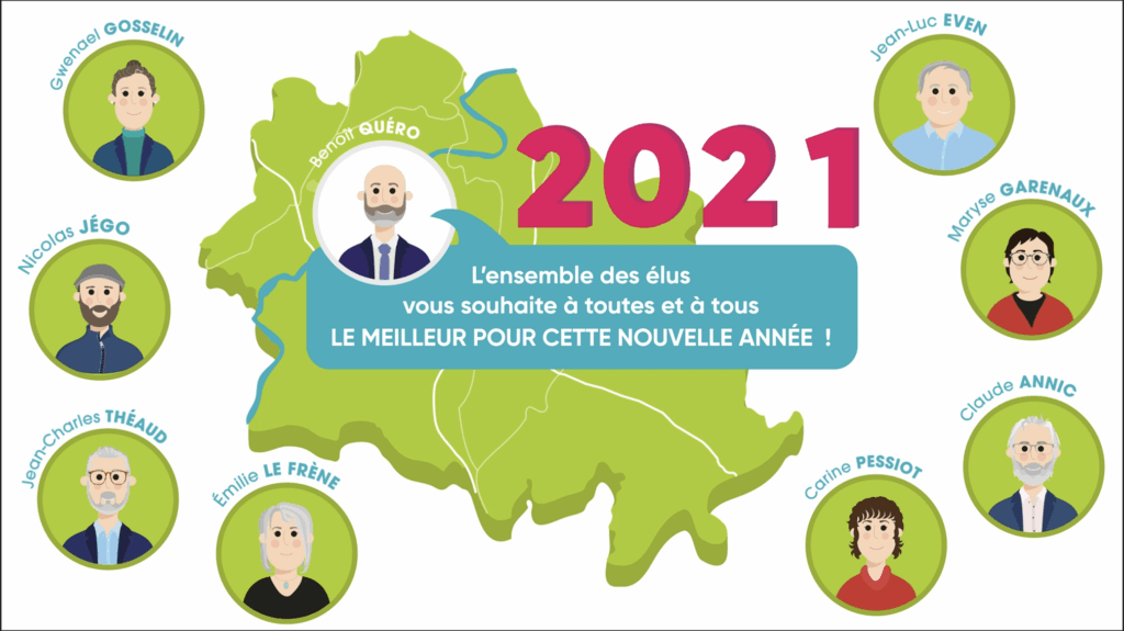 Pluméliau-Bieuzy – Motion design Vœux 2021